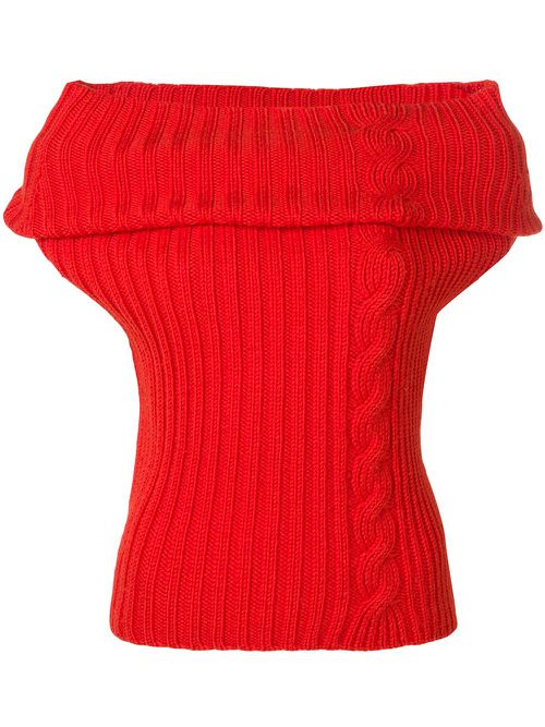 Cowl neck top - Orange