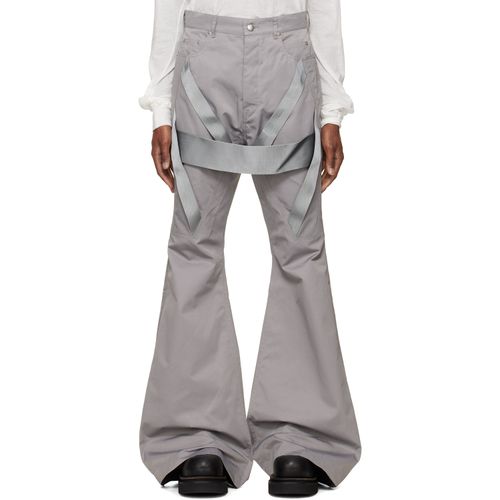 Gray Tower Megastrapped Bolan Bootcut Trousers