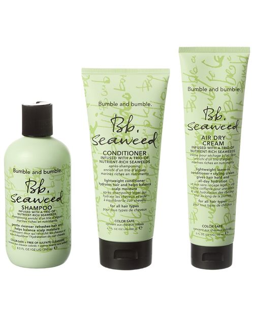 3Pc Seaweed Shampoo & Conditioner & Air Dry Cream