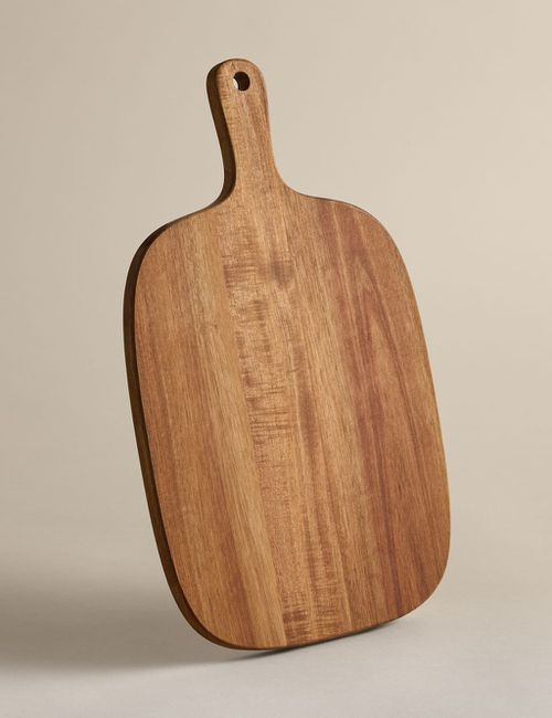 M&S Picky Bits Wooden Rectangular Serving Board - Natural, Natura
