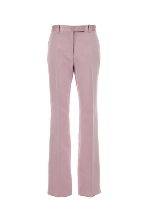 Cotton Silk Trousers — Pink
