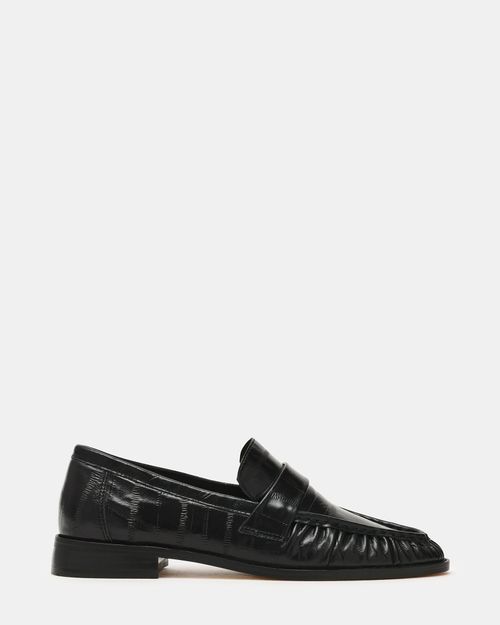 Steve Madden Women's Ronie Loafers - Black - - Leather