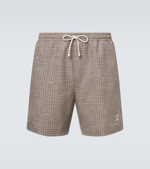 Printed swim trunks