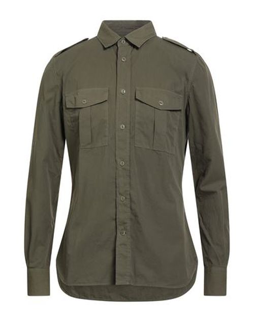 Man Shirt Military green Size 15 Cotton