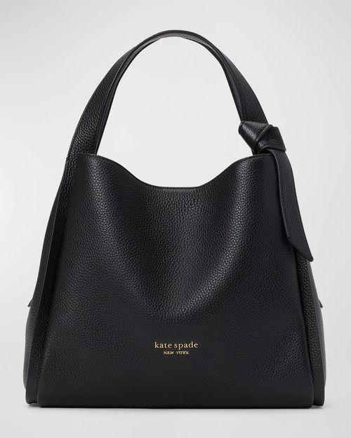 Knott medium leather tote crossbody bag