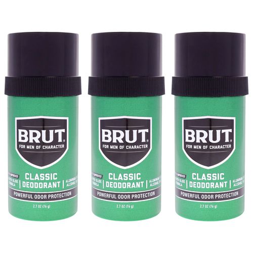 Brut by for Men - 2.5 oz Deodorant Stick - Pack of 3