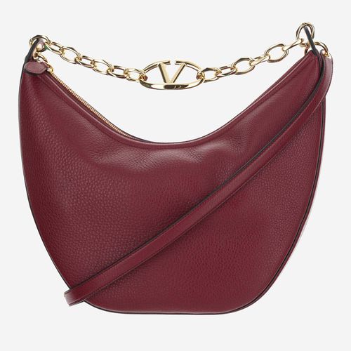 Medium Hobo Vlogo Moon Bag Leather