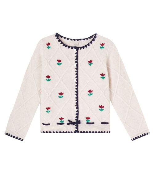 Konges Sløjd Iska embroidered wool cardigan