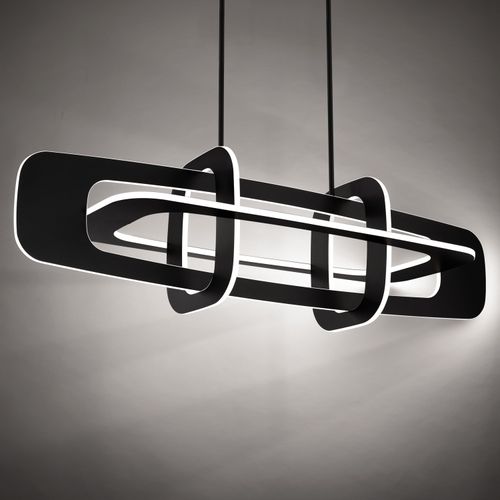 Vesta 4-Light LED Linear Pendant in Black