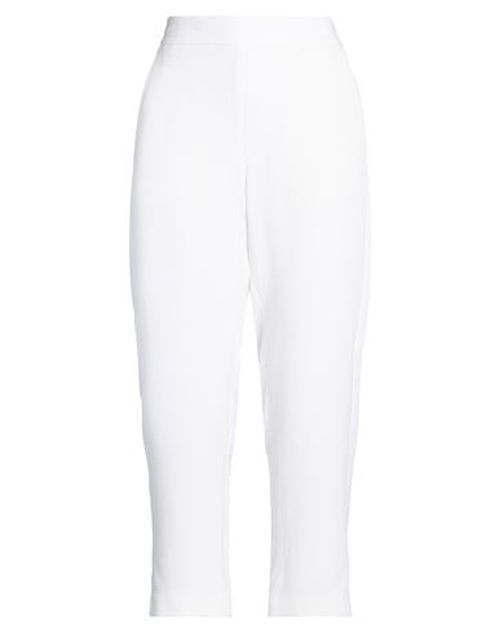 Woman Pants White Size 4 Acetate, Viscose