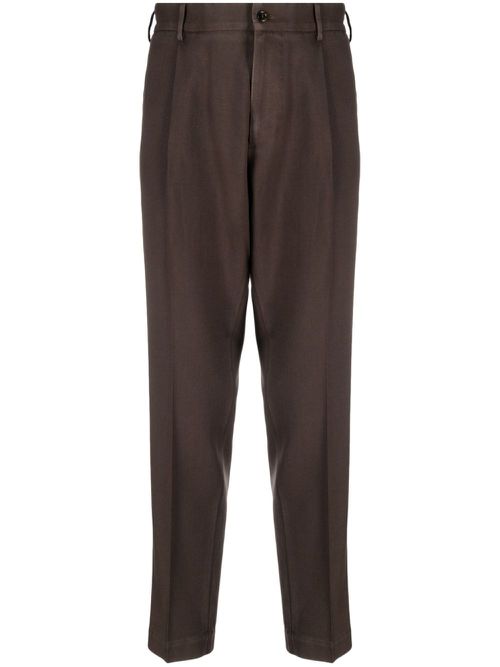 Riccardo mid-rise trousers - Brown