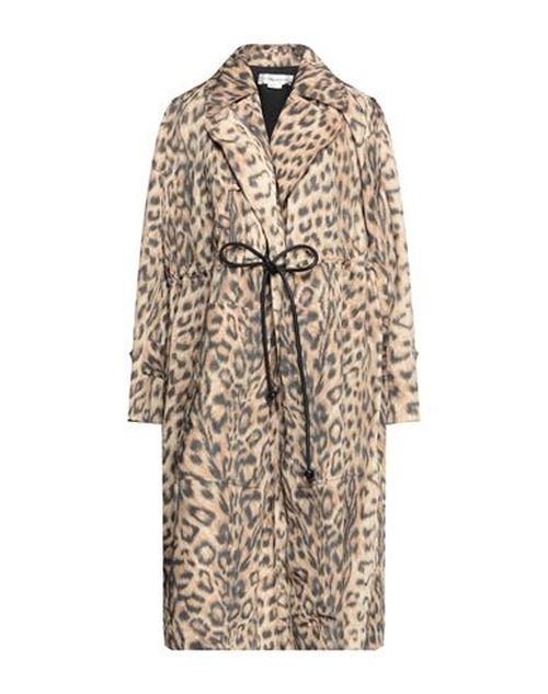 Woman Overcoat & Trench Coat Beige Size 8 Polyester, Cotton