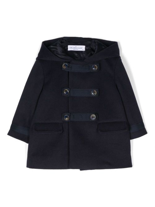 Hooded coat - Blue