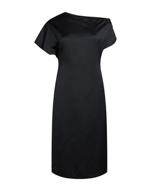 Woman Midi dress Black Size 10 Polyester