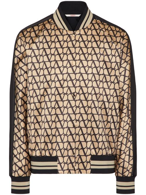 Toile Iconographe-pattern satin jacket - Neutrals