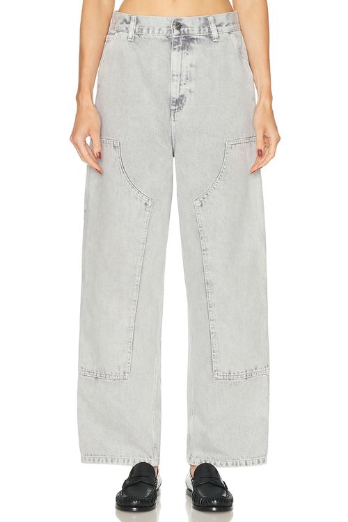 Carhartt WIP Brandon Double Knee Pant in Black Chalk Wash - Slate.  XS also in L