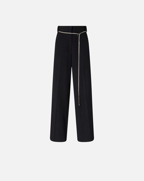 Trousers with jewelled belt - 40