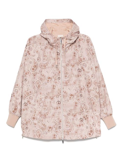Emporio Armani printed hooded jacket - Pink