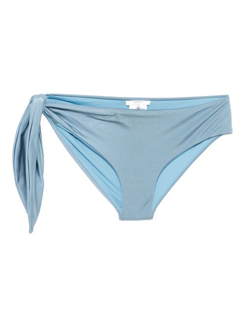 Knot-embellished bikini briefs - Blue