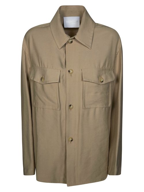 Regular-fit Shirt in Viscose Gabardine for Women