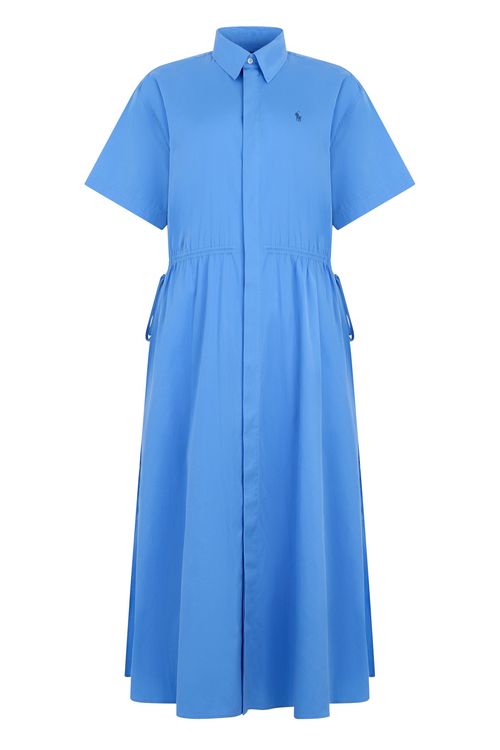 Drawstring Midi Dress with Pockets
