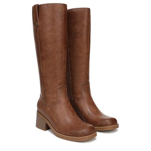 Women's Joplin Tall Wide Calf Boots (Brown Faux Leather)