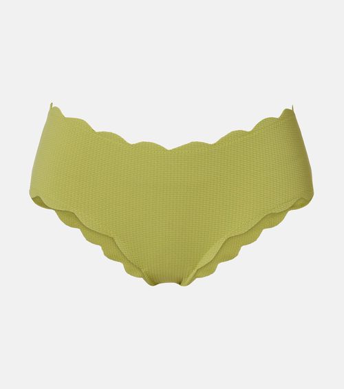 Spring scalloped mid-rise bikini bottoms