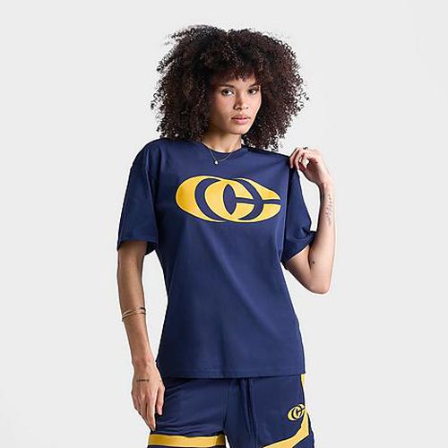 Women's Caitlin Clark M90 Logo T-Shirt in Midnight Navy/Amarillo