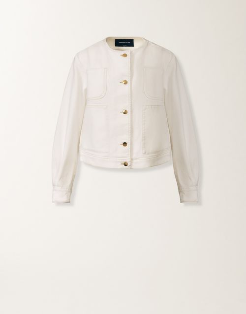 Denim jacket, white