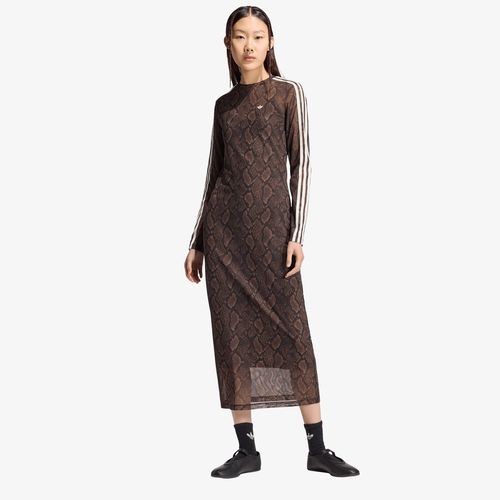 Adidas Snake Print Maxi Dress Earth Strata/ Aurora Coffee