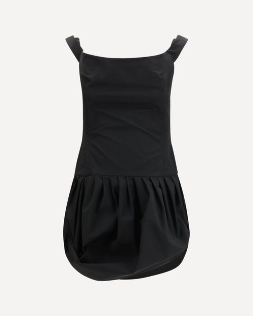 Off-shoulder puff skirt mini Dress Female 36