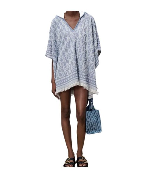 Iviera Oblique Hooded Poncho