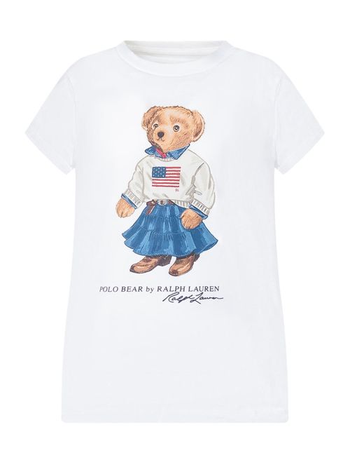 Kids White Graphic T-Shirt