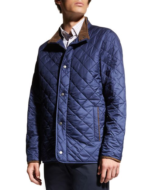 Men's Suffolk Quilted Travel Coat