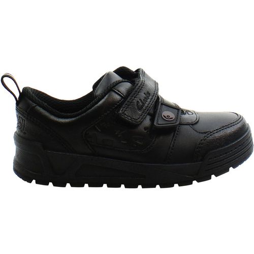 Clarks Kids Unisex Palmer Mist Black Shoes - .5 Kid