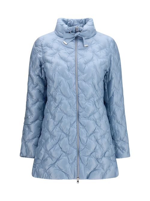 Quilted Goose Down Down Jacket — Blue