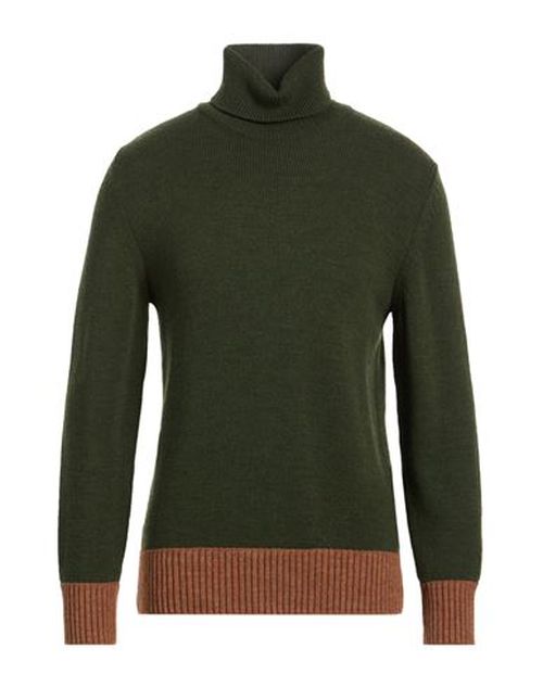 Man Turtleneck Military green Size 40 Wool, Acrylic, Alpaca wool