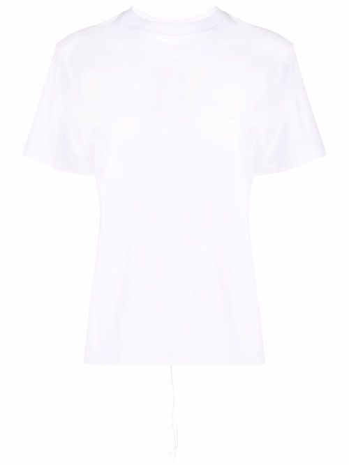 Cut-out rear-tie top - White
