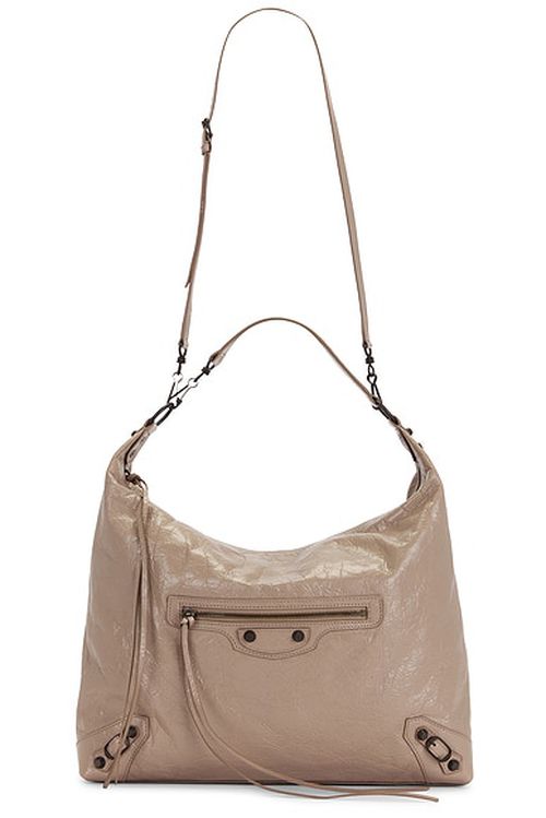 Balenciaga Le City Medium Hobo Bag in Sesame - Taupe. a