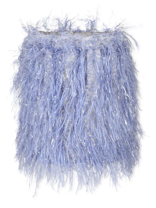 Fringed mini skirt - Purple