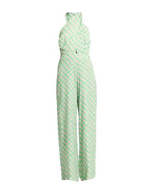 Woman Jumpsuit Light green Size XS Polyester, Elastane