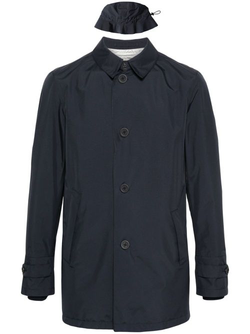 Buttoned lightweight jacket - Blue
