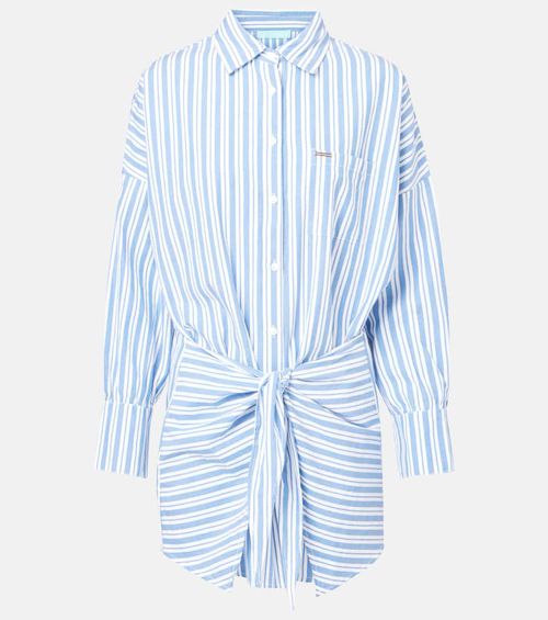 Sara striped cotton shirt dress