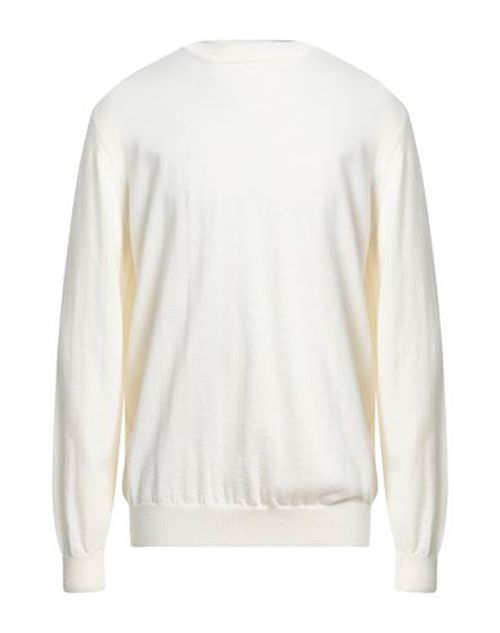 Man Sweater Ivory Size S Merino Wool