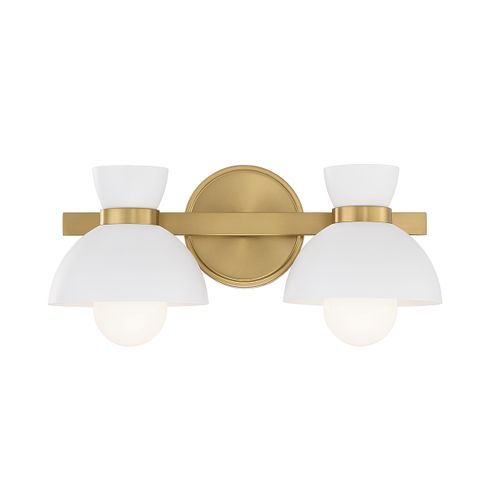 Trade Winds Bonnie 2-Light Bathroom Vanity Light in Natural Bra