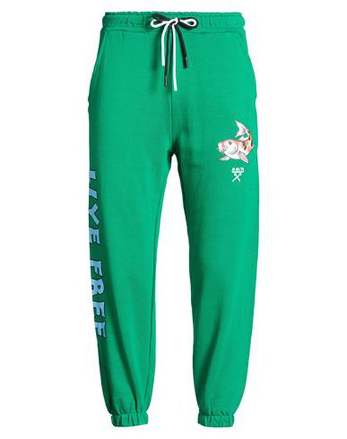 Man Pants Green Size S Cotton