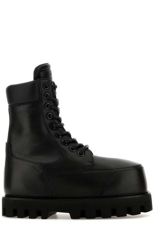 Alexander McQueen Parachute Lace-Up Ankle Boots