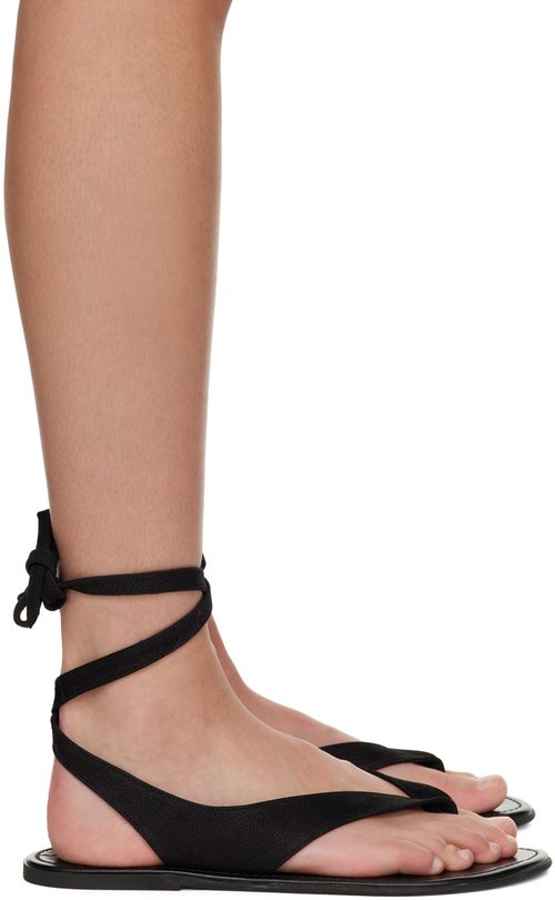 Black beach sandals