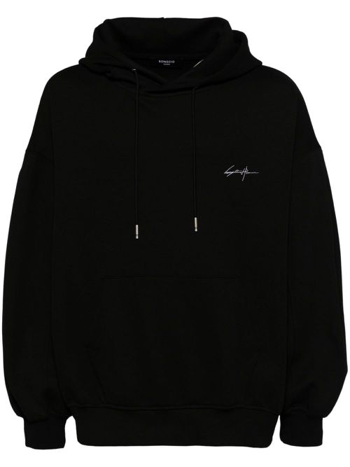 Organ Paris Multi Tuck hoodie - Black