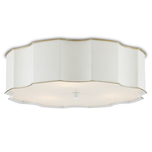 Snow White Gold Highlights Flush Mount from the Wexford Collection